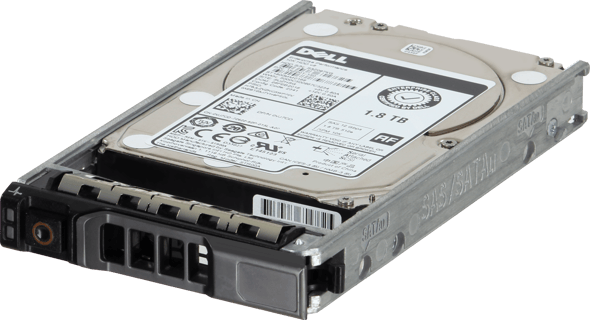 Image of Dell 1.8TB 10K 512e 12Gbps SAS 2.5 HDD Ent. Perf. v8 in 3.5 HYB CAR
