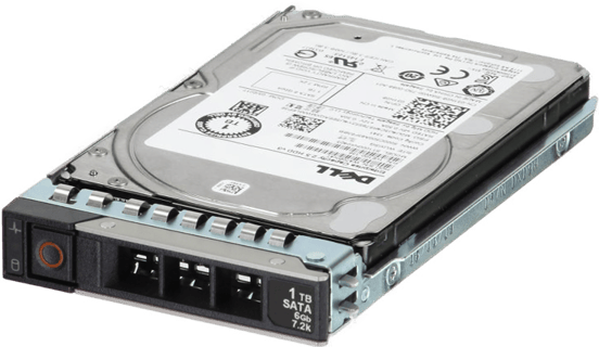 Image of Dell 1TB 7.2K 512n 6Gbps SATA 2.5 HDD Ent. Capacity v3 in 3.5 HYB CAR