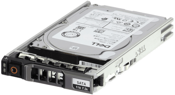 Image of Dell 1TB 7.2K 512n 6Gbps SATA 2.5 HDD Exos 7E2000 in 3.5 HYB CAR