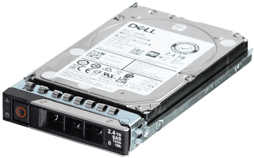 Image of Dell 2.4TB 10K 512e 12Gbps SAS 2.5 HDD Exos 10E2400 CPO in 3.5 HYB CAR