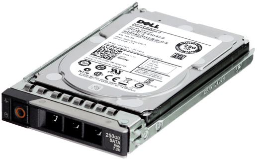 Image of Dell 250GB 7.2K 512n 6Gbps SATA 2.5 HDD Constellation.2 in 3.5 HYB CAR