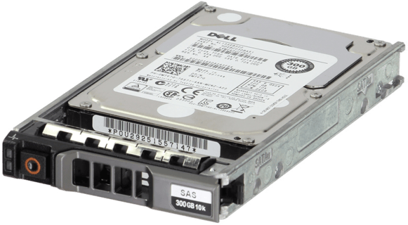 Image of Dell 300GB 10K 512n 6Gbps SAS 2.5 HDD AL13SEB CPO in 3.5 HYB CAR