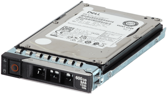 Image of Dell 600GB 15K 512n 12Gbps SAS 2.5 HDD AL14SXB CPO in 3.5 HYB CAR