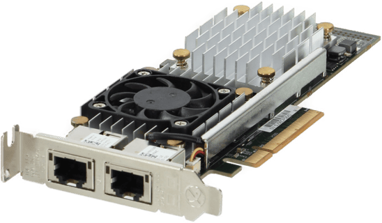 Image of Dell Broadcom 57810 Dual Port 10Gb RJ45 Low Profile (540-BBIU)