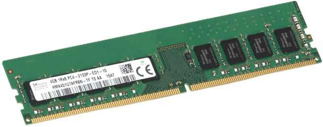 Image of Hynix 4GB 1Rx8 PC4-2133P ECC UnBfrd