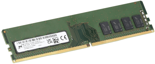 Image of Micron 8GB 1Rx8 PC4-3200 ECC UnBuffered