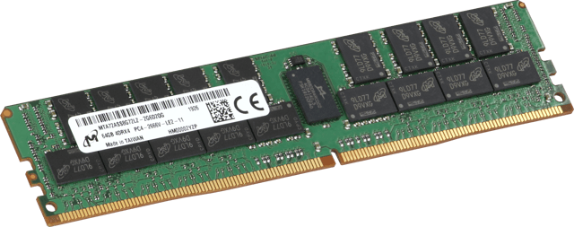 Image of Micron 64GB 4DRx4 LRDIMM, 2666MT/s Load Reduced