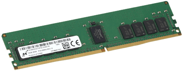 Image of Micron 16GB RDIMM 2Rx8, 2666MT/s