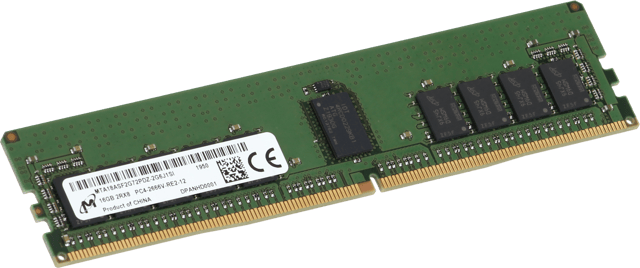 Image of Micron 16GB RDIMM 2Rx8, 2666MT/s