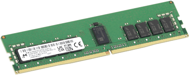 Image of Micron 32GB RDIMM 2Rx8, 3200MT/s
