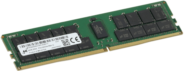 Image of Micron 64GB 2Rx4 RDIMM, 3200MT/s