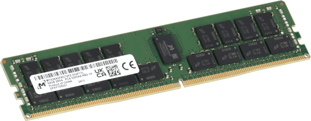 Image of Micron 64GB 2Rx4 RDIMM, 3200MT/s
