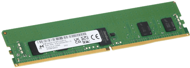 Image of Micron 8GB 1Rx8 RDIMM, 3200MT/s
