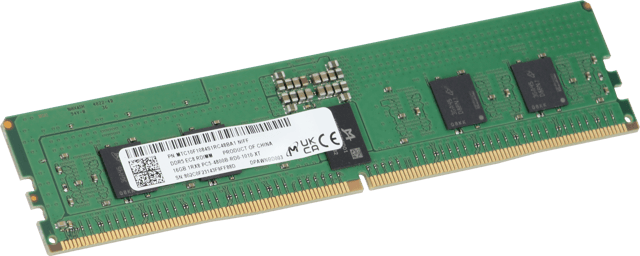 Image of Micron 16GB 1Rx8 DDR5 RDIMM, 4800MT/s