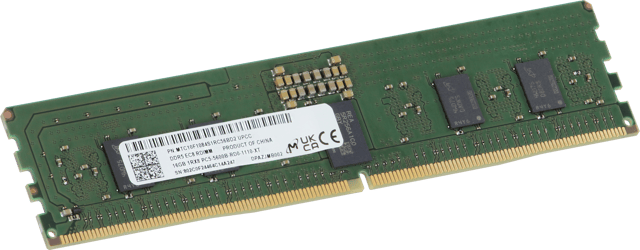 Image of Micron 16GB 1Rx8 DDR5 RDIMM, 5600MT/s