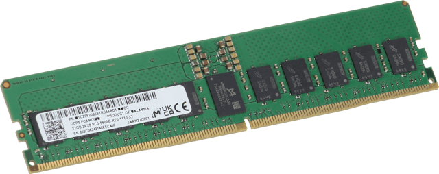 Image of Micron 32GB 2Rx8 DDR5 RDIMM, 5600MT/s