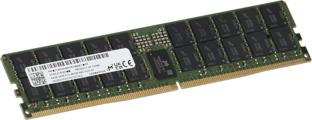 Image of Micron 64GB 2Rx4 DDR5 RDIMM, 4800MT/s