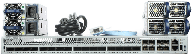Image of Arista DCS-7050Q-16-R 16P 40GbE QSFP+ 8P 1GbE SFP RA Switch