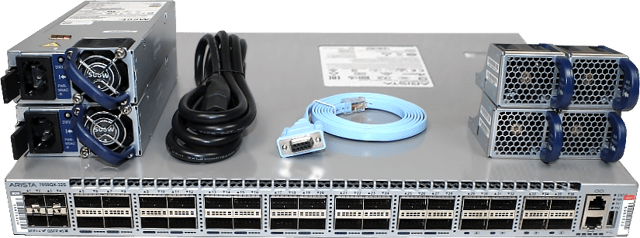 Image of Arista DCS-7050QX-32S-R 32P 40GbE QSFP+ 4P 10GbE SFP+ RA Switch