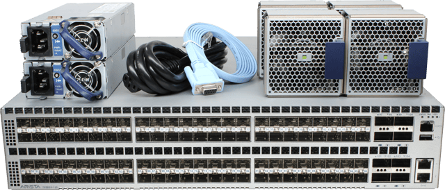 Image of Arista DCS-7050SX-128-R 96P 10GbE SFP+ 8P 40GbE QSFP+ RA Switch