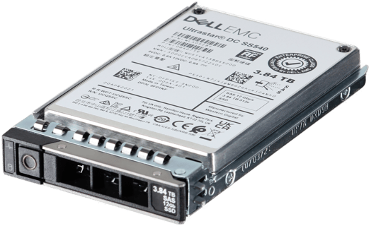 Image of Dell 3.84TB 12Gbps SAS Read Intensive TLC 512e 2.5 SSD SS540