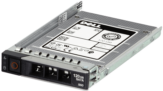 Image of Dell 120GB 6Gbps SATA Read Intensive MLC 2.5 SSD S3500 in 3.5 HYB CAR
