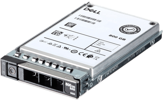 Image of Dell Enterprise Plus 800GB 12Gbps SAS Write Intensive MLC 2.5 SSD HUSMM1680ASS200