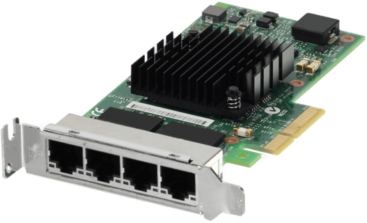 Image of Dell Intel I350-T4 Quad Port 1Gb RJ45 Low Profile (540-BBDV)