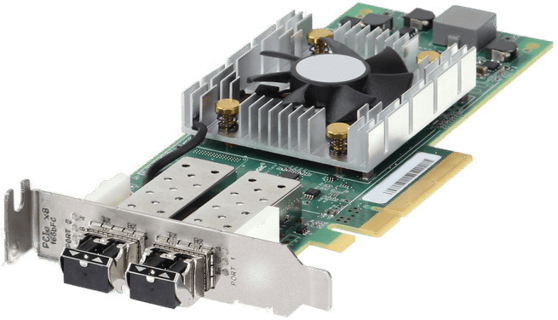 Image of Dell QLogic QLE2662 Dual Port 16Gb SFP+ HBA Low Profile