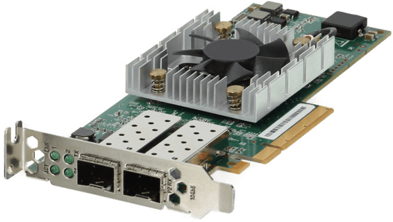 Image of Dell QLogic QLE8262 Dual Port 10Gb SFP+ CNA Low Profile