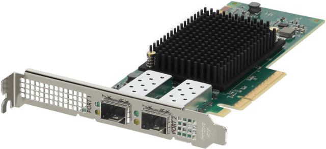 Image of Dell Emulex LPe35002 Dual Port 32Gb Fibre Channel SFP+ HBA Full Height