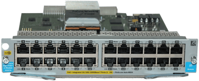 Image of HPE 24P 1GbE BASE-T PoE+ zL Module (J9307A)