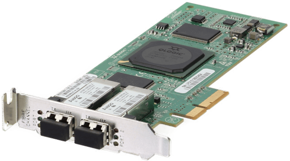 Image of Dell QLogic QLE2462 Dual Port 4Gb Fibre Channel HBA Full Height