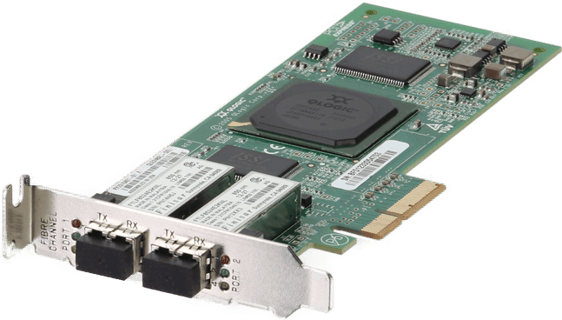 Image of Dell QLogic QLE2462 Dual Port 4Gb Fibre Channel HBA Low Profile
