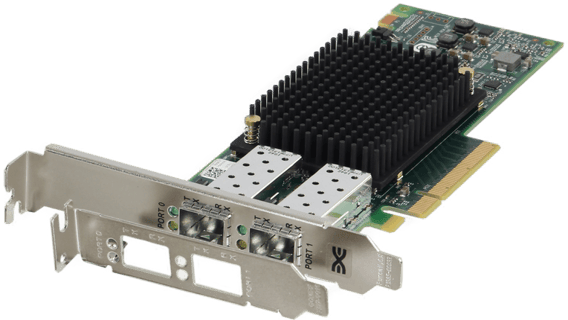 Image of Dell Emulex LPE31002 Dual Port 16Gb SFP+ Kit (includes full height and low profile bracket)