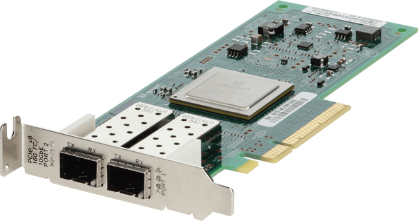 Image of Dell QLogic QLE2562 Dual Port 8Gb Fibre Channel HBA Low Profile