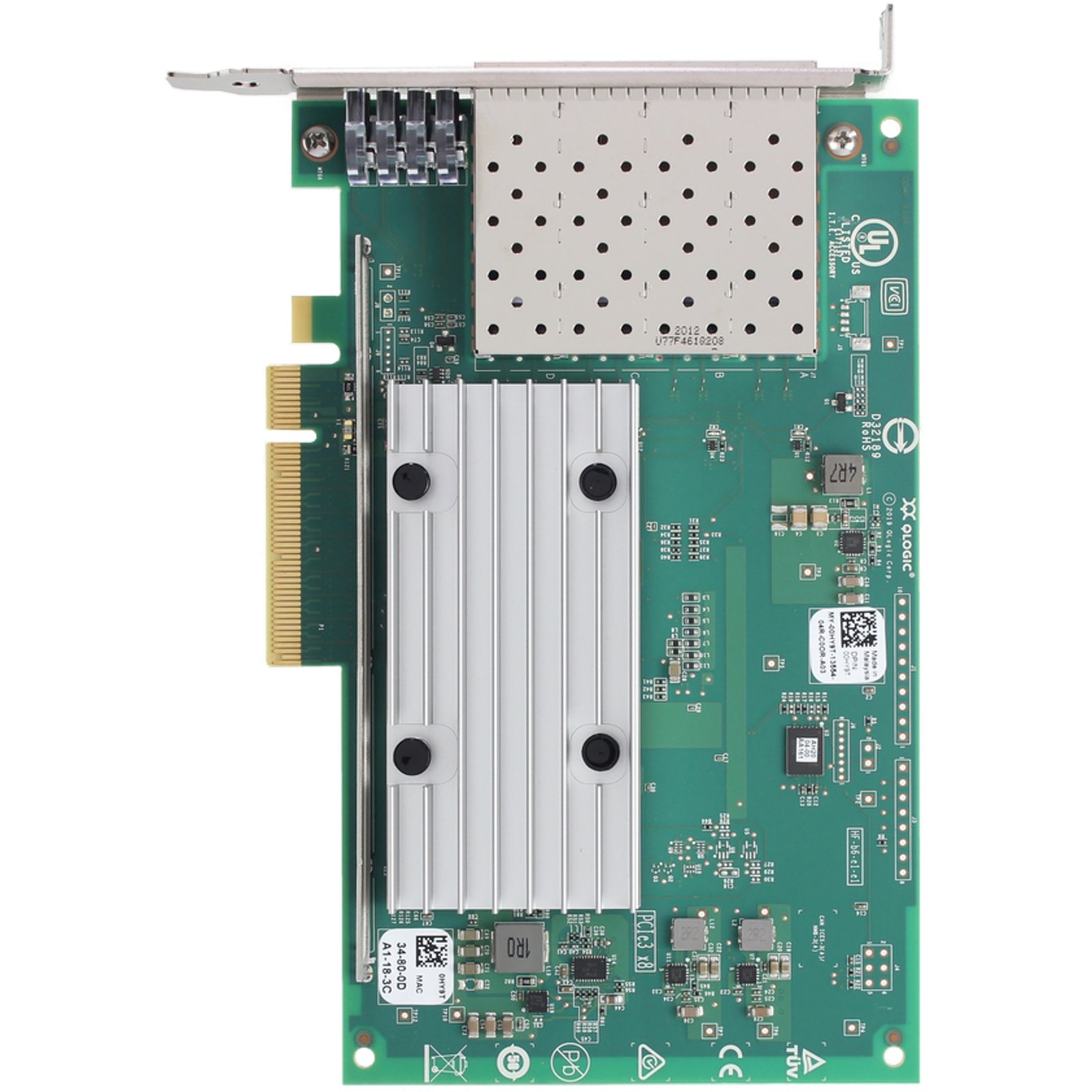 QLogic QL41164 Quad Port 10Gb SFP Converged Network Adapter Dell 0HY9T