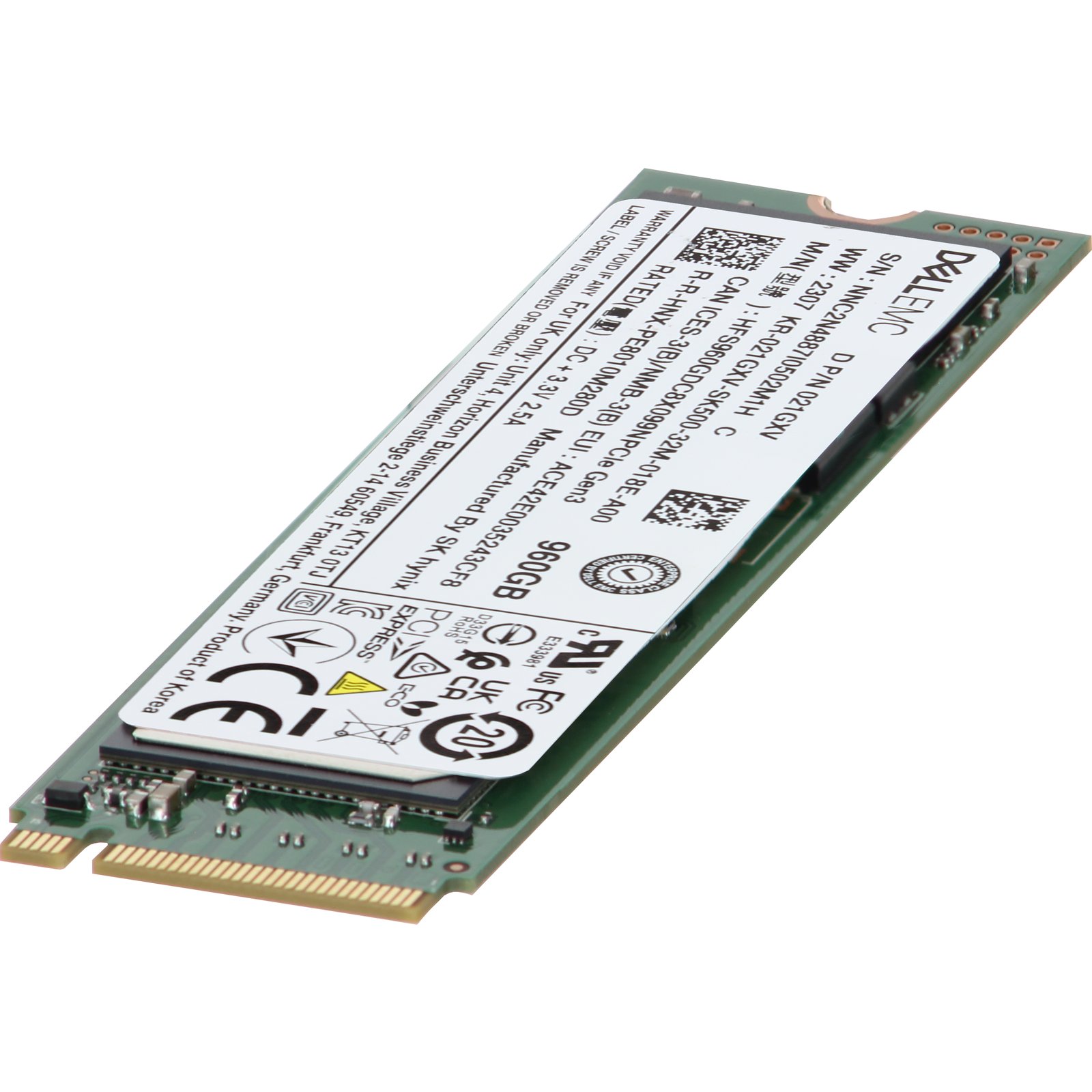 Dell 960GB PCIe Gen3 NVMe RI TLC 2280 M.2 SSD PE8010 (21GXV