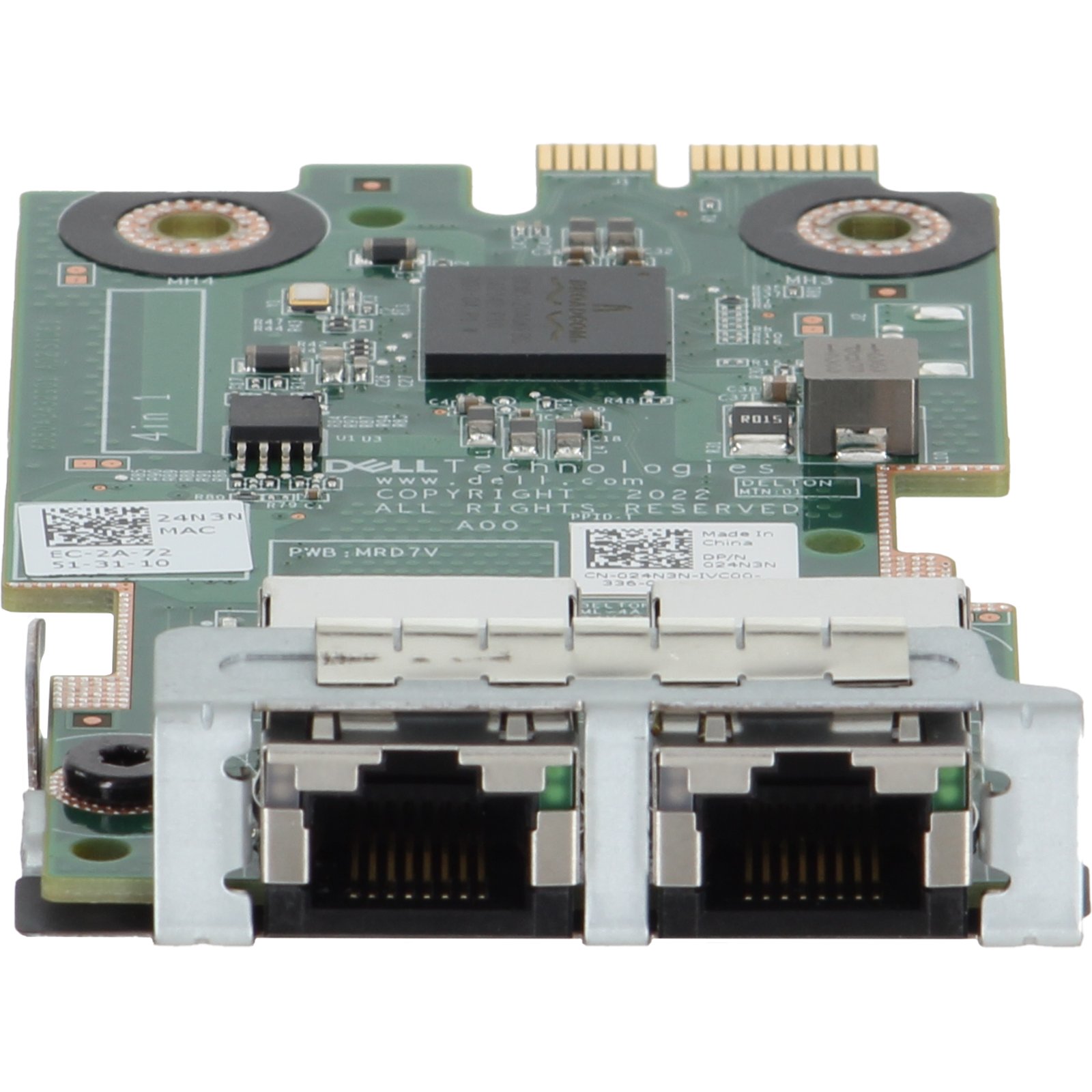 Scheda Mezzanino Broadcom 5720 2 Porte 1GbE RJ-45 Per Dell - Ricambio Usato