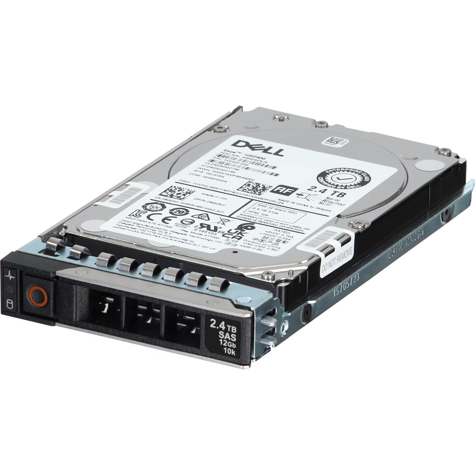 Dell 2.4TB 10K 512e 12Gbps SAS SED FIPS 2.5 HDD Exos 10E2400 (CL