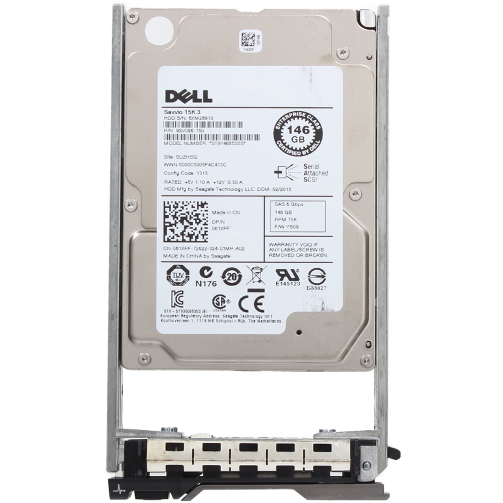 Dell 146GB 15K 6Gbps SAS 2.5 HDD CPO (61XPF) -R | eBay