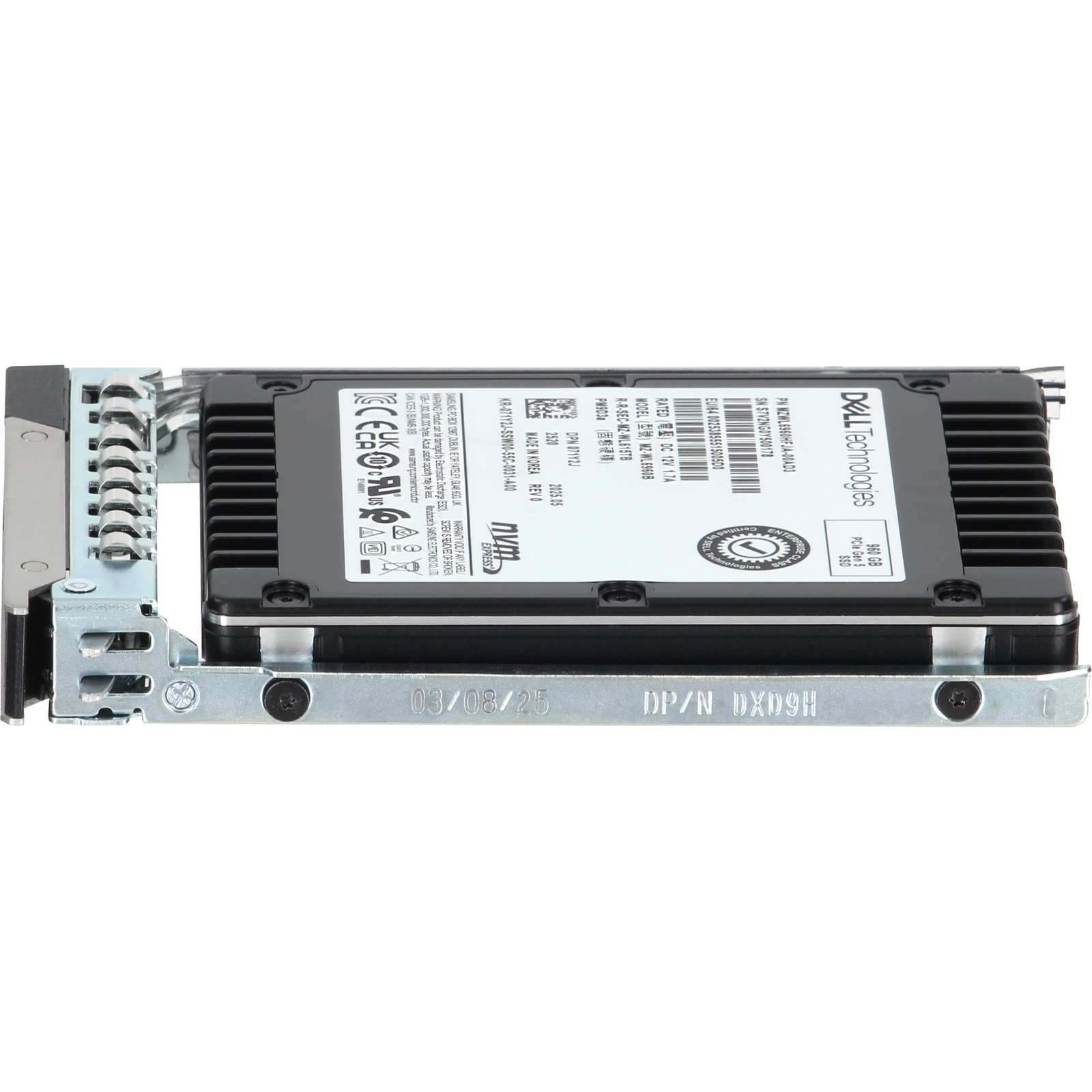 Dell 960GB Data Center NVMe Gen5 RI TLC 2.5 SSD PM9D3a (71Y2J) | eBay