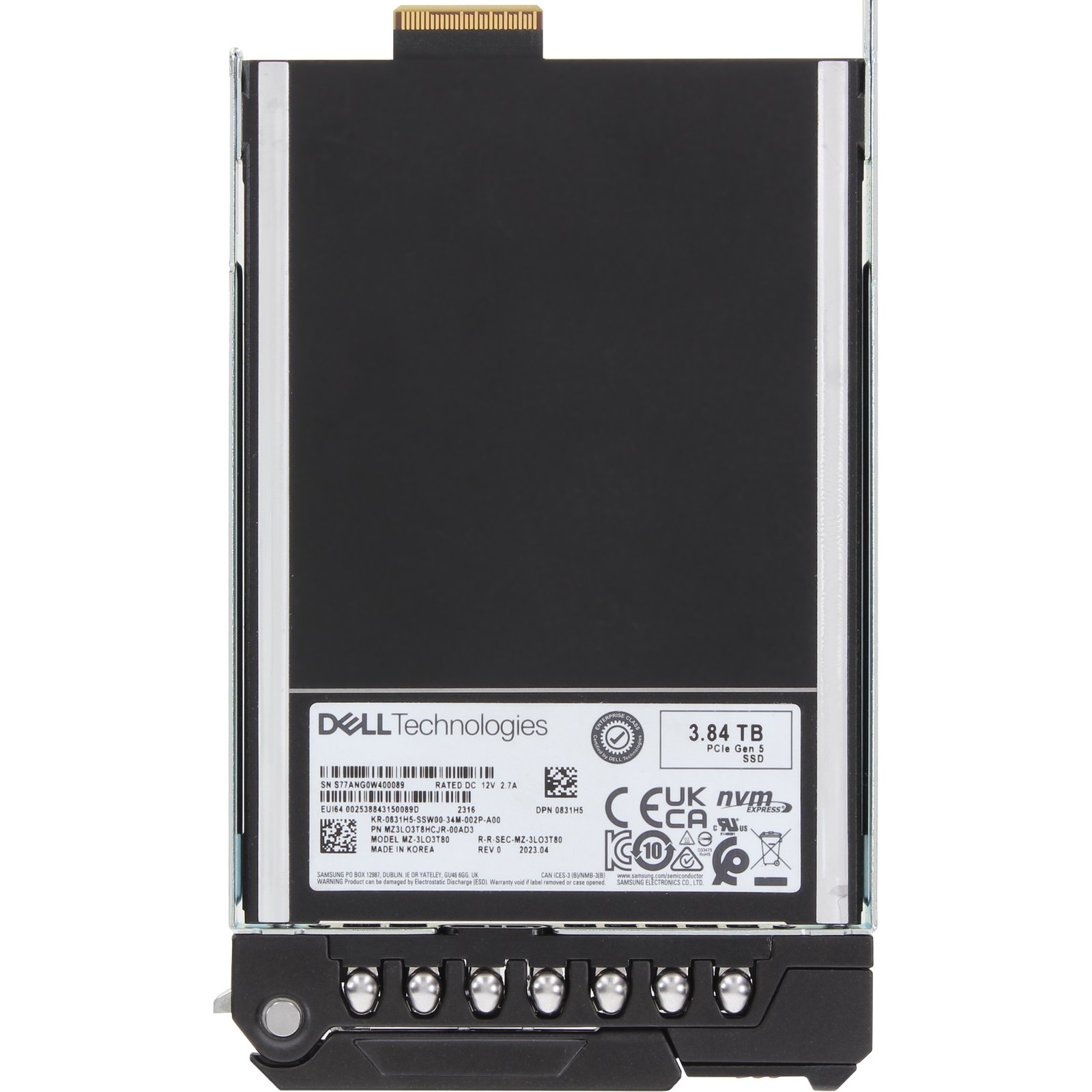 Dell 3.84TB PCIe Gen5 NVMe RI TLC E3.S SSD PM1743 (831H5) | eBay