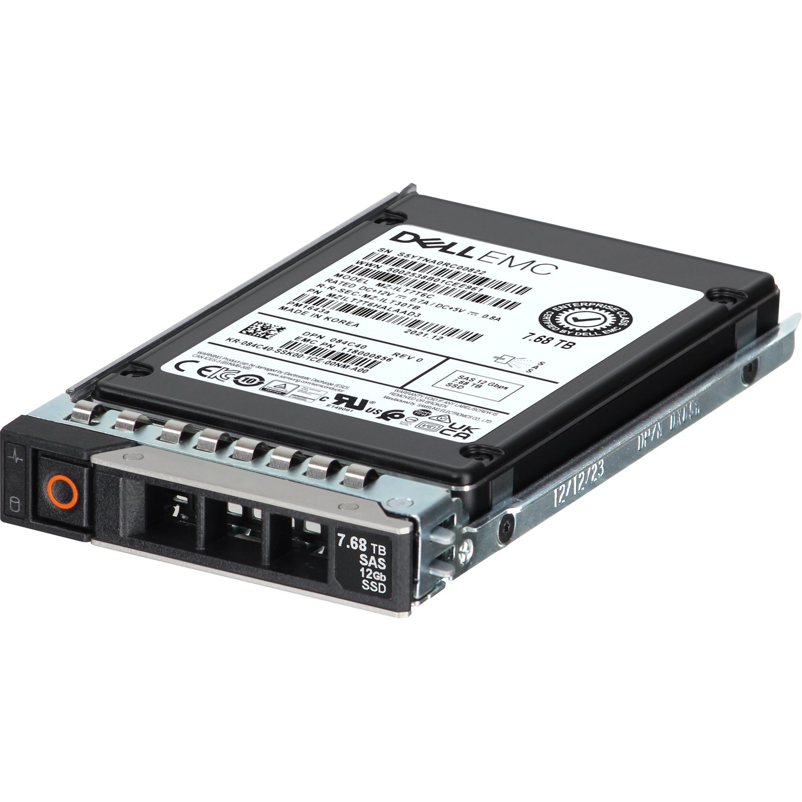84C40-CP1 Dell 7.68TB 12Gbps SAS RI TLC 2.5 SSD PM1643a CPO | eBay