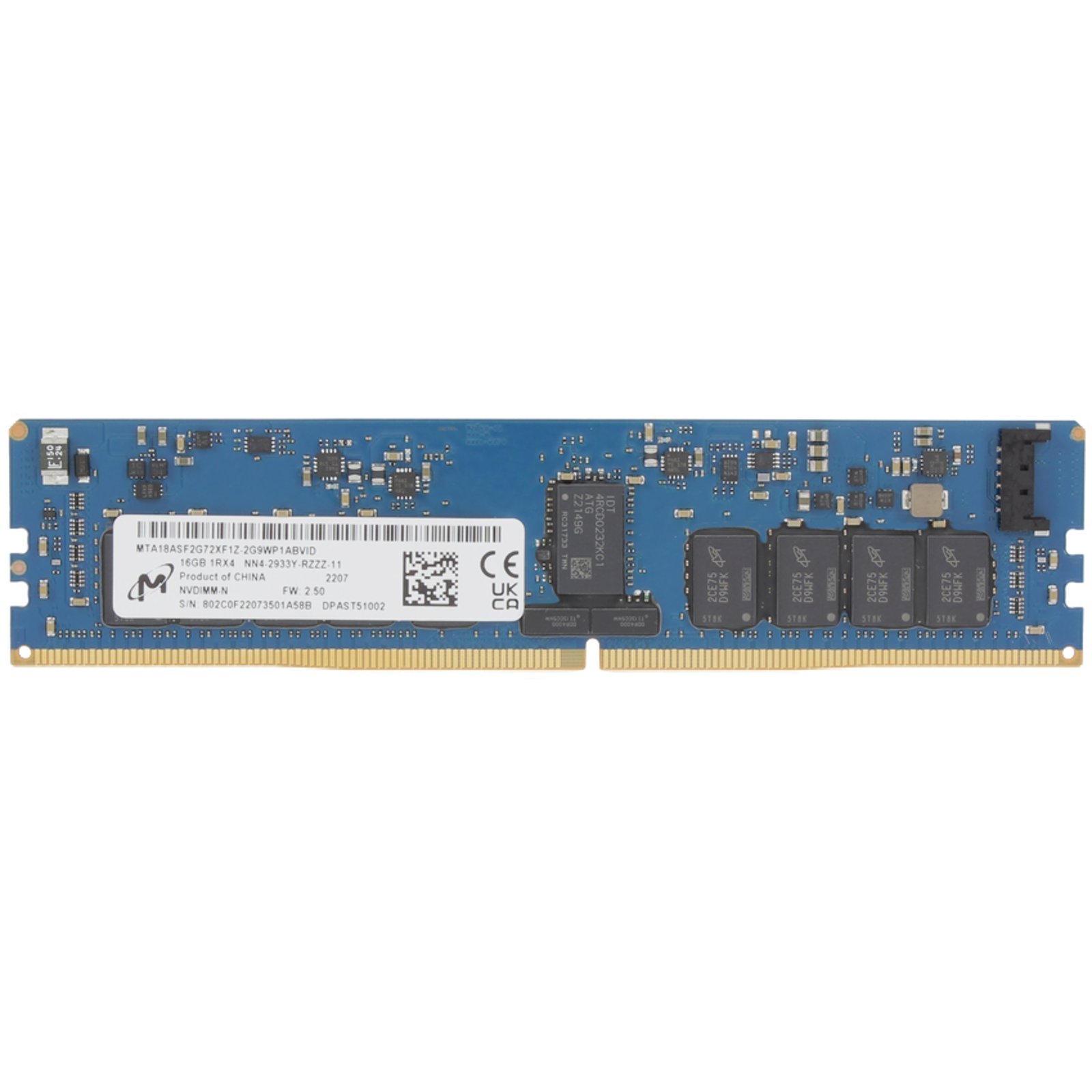 MTA18ASF2G72XF1Z-2G9WP1AB Micron 16GB DDR4 NVDIMM 1Rx4 2933MT/s | eBay