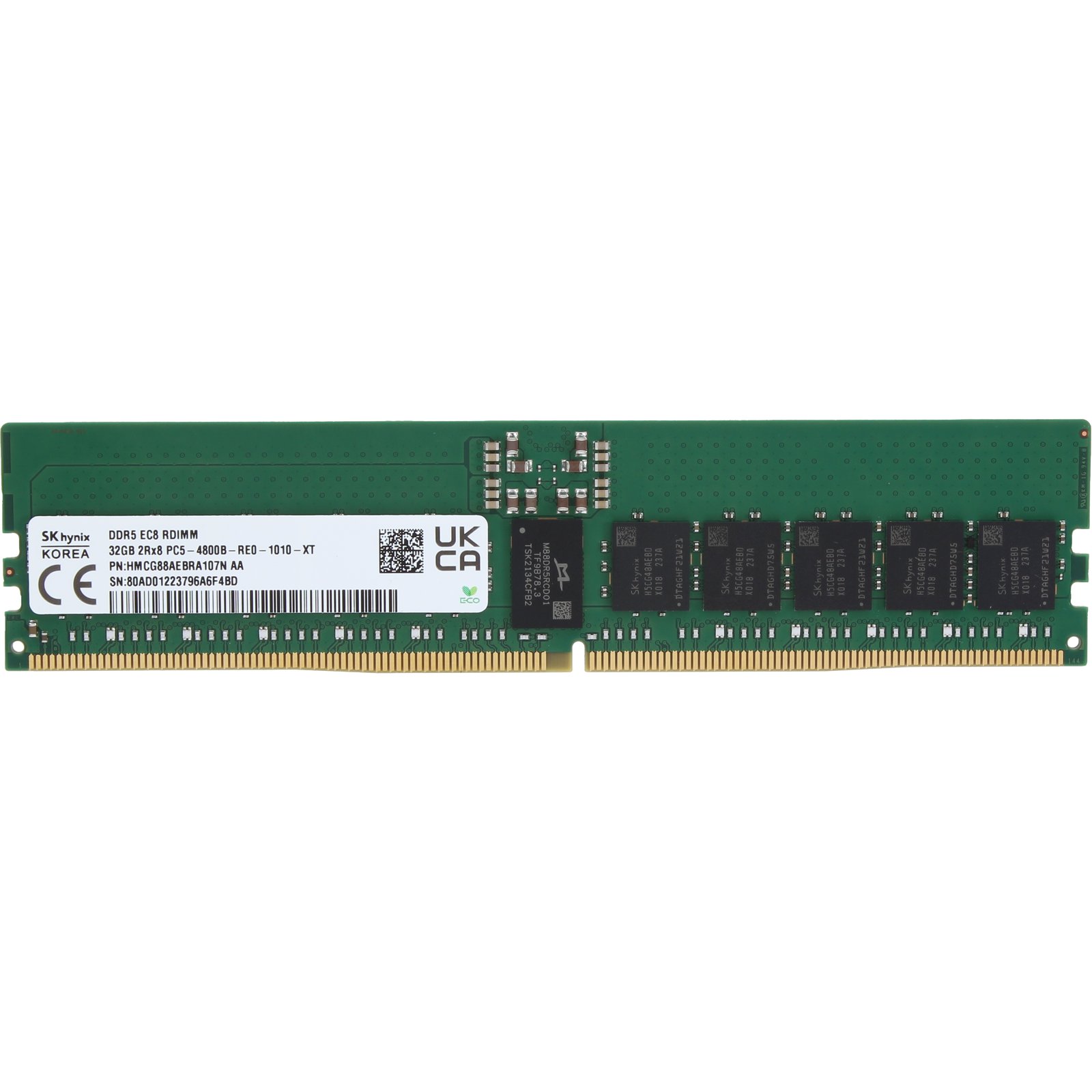 Hynix 32GB 2Rx8 DDR5 RDIMM- 4800MT/s (HMCG88AEBRA107N-OSTK) | eBay