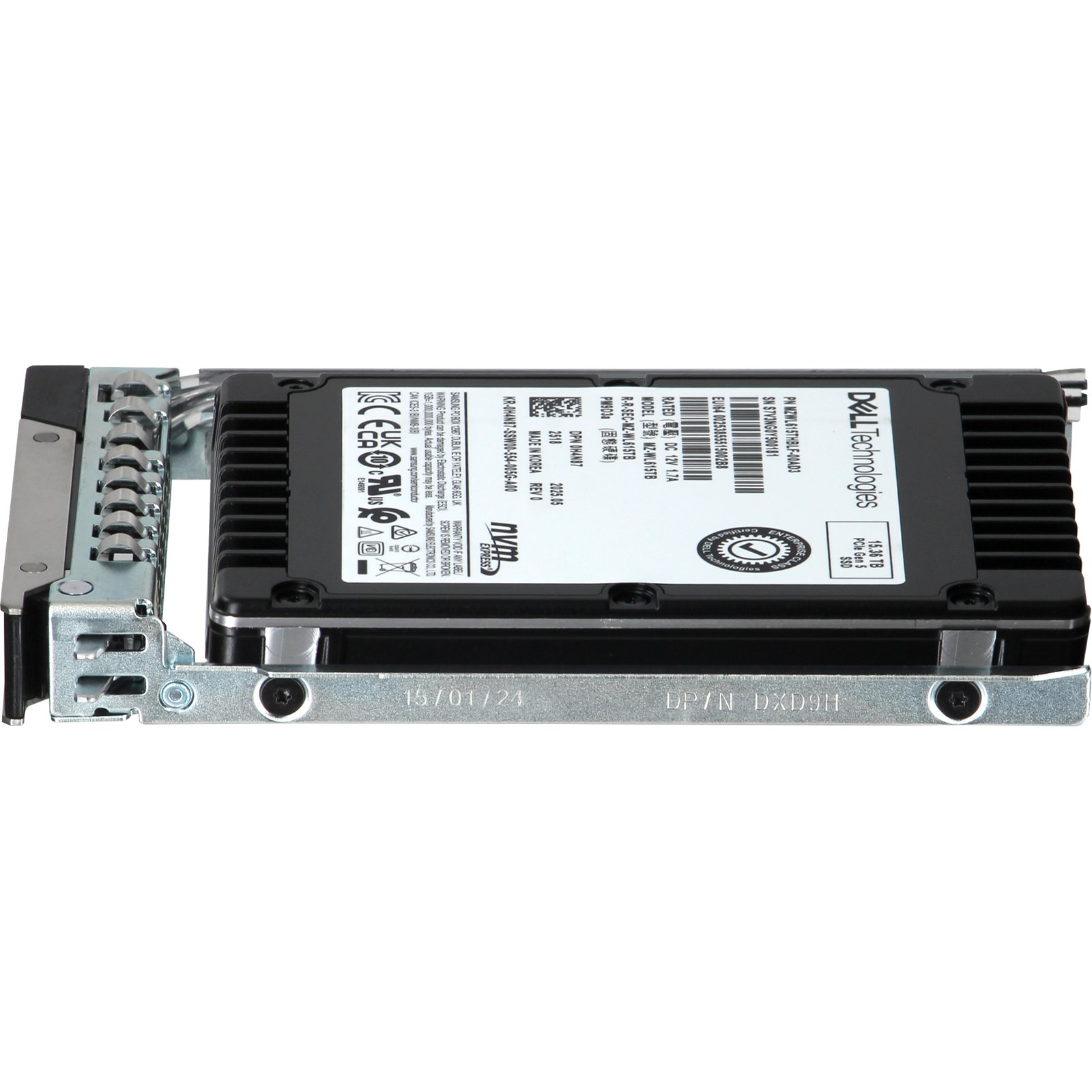 H4N87-CDN Dell 15.36TB Data Center NVMe Gen5 RI TLC 2.5 SSD PM9D3a
