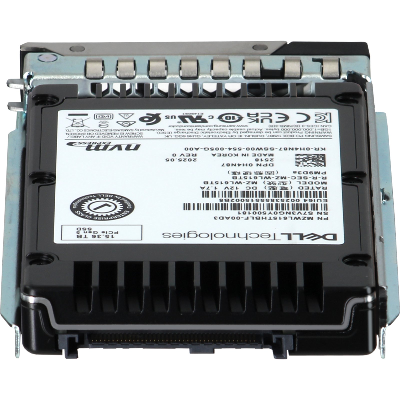H4N87-CDN Dell 15.36TB Data Center NVMe Gen5 RI TLC 2.5 SSD PM9D3a