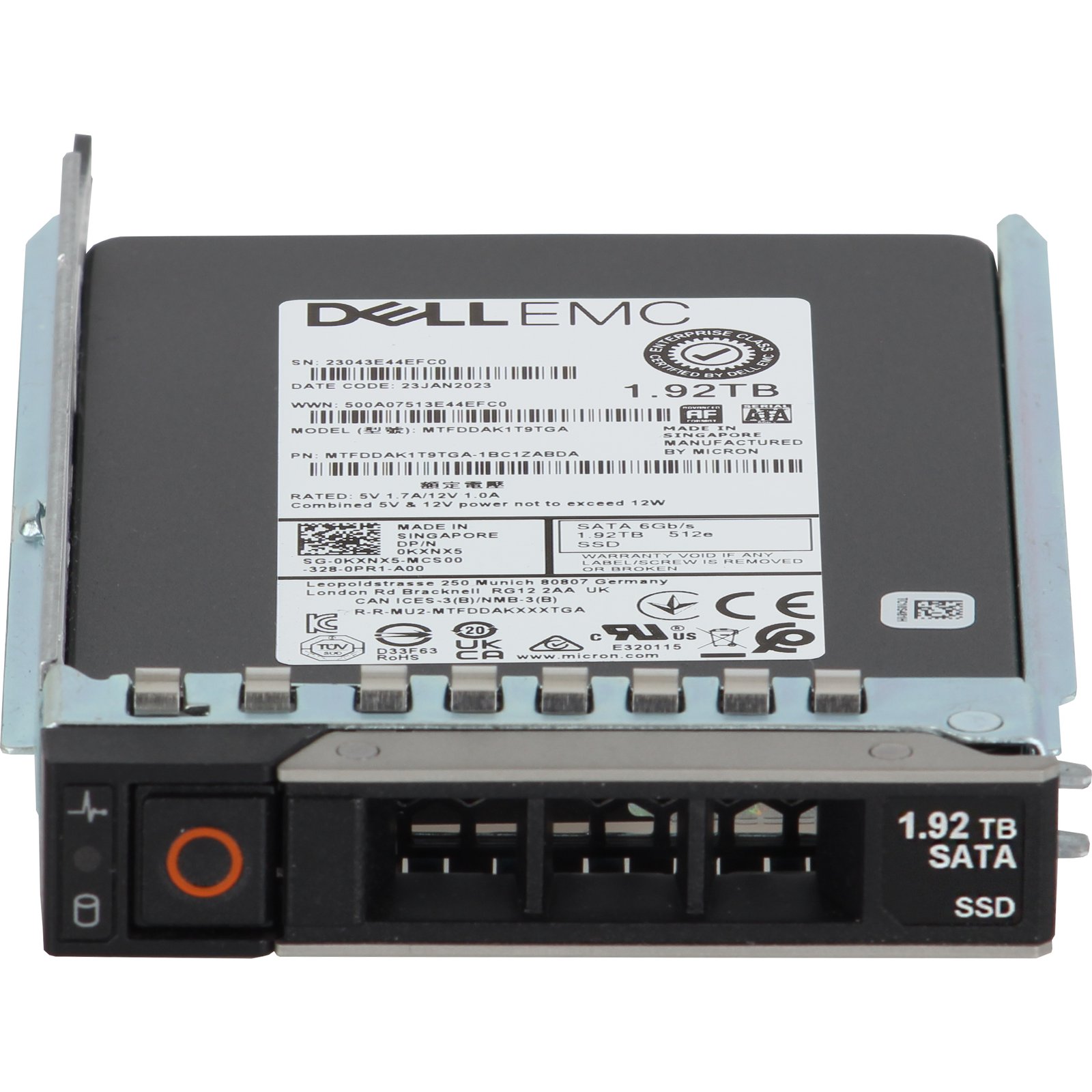 Dell 1.92TB 6Gbps SATA RI TLC 7mm 2.5 SSD 512e 5400 Pro (KXNX5) | eBay