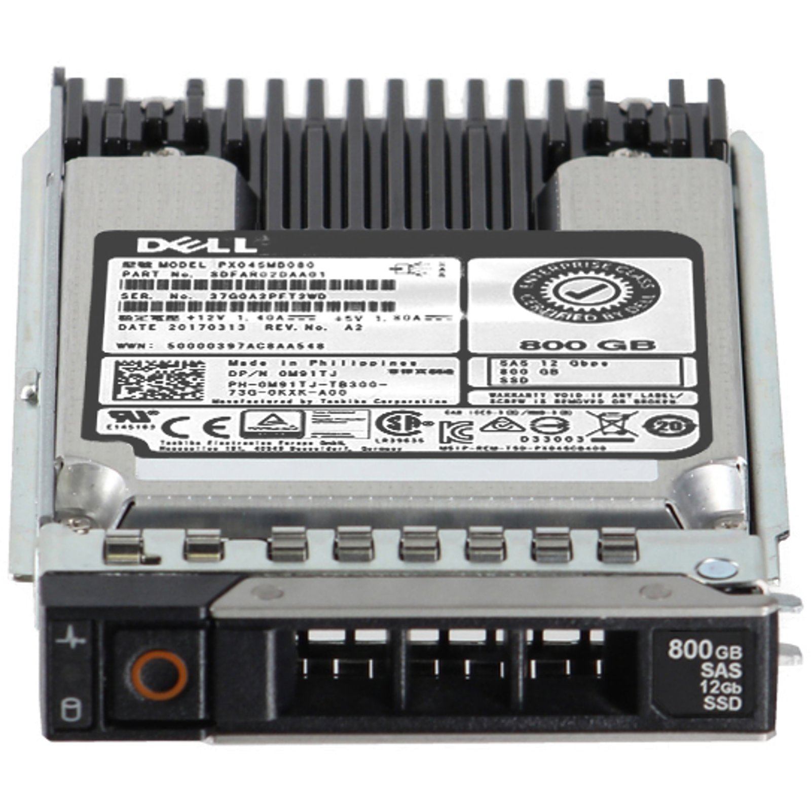 M91TJ-CD1 Dell 800GB 12Gbps SAS WI MLC 2.5 SSD PX04SMB080 | eBay